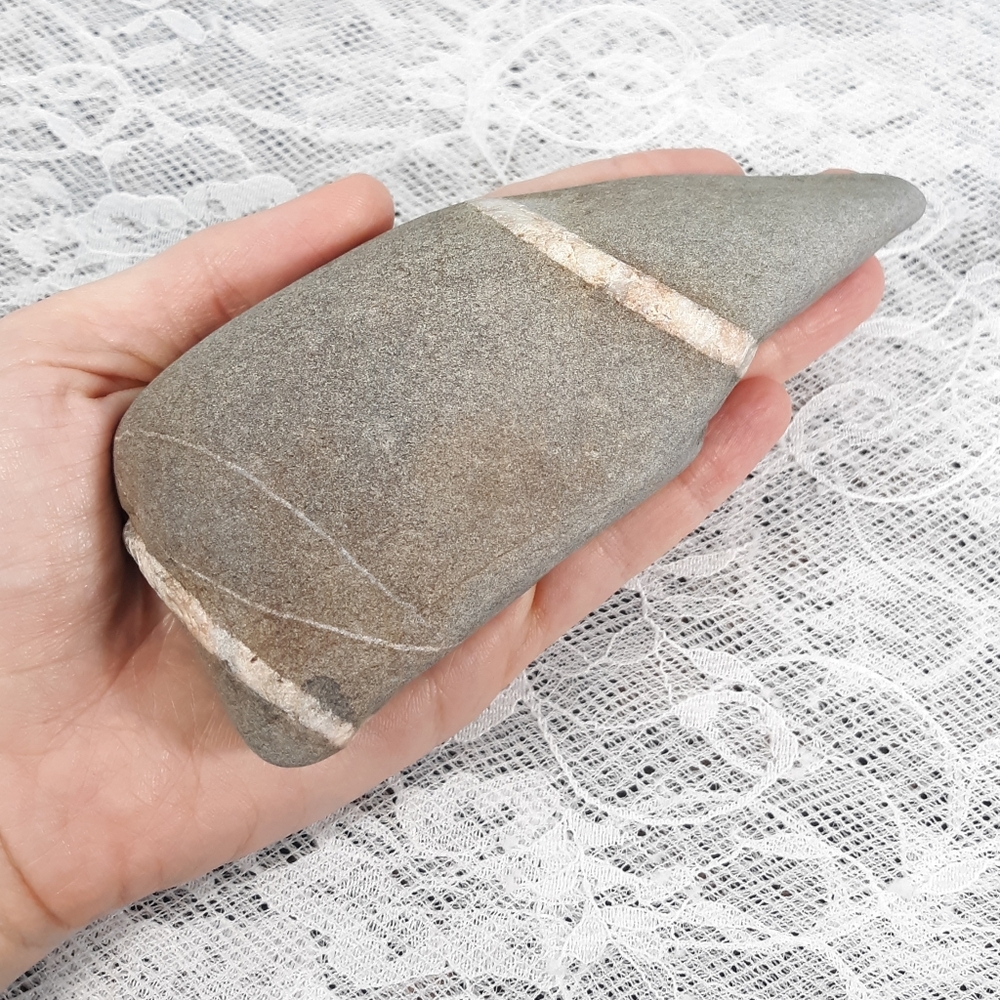*Maine Double Banded Wishing Stone East Coast Beach Rock Raw Mineral Specimen